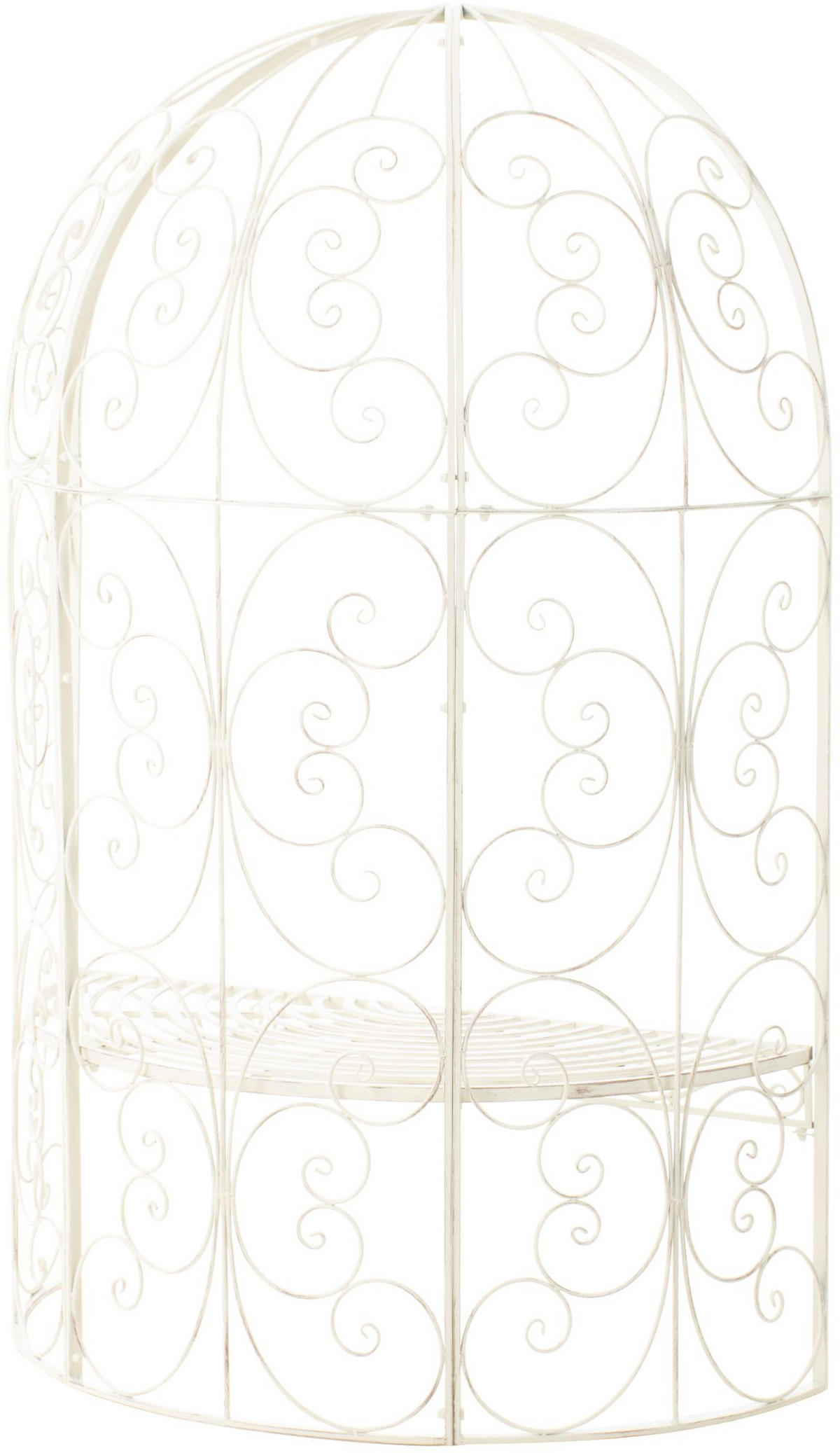 PAVILLON 120/58/178 cm Metall Antik-Creme - Creme, Metall (120/178/58cm) - CLP