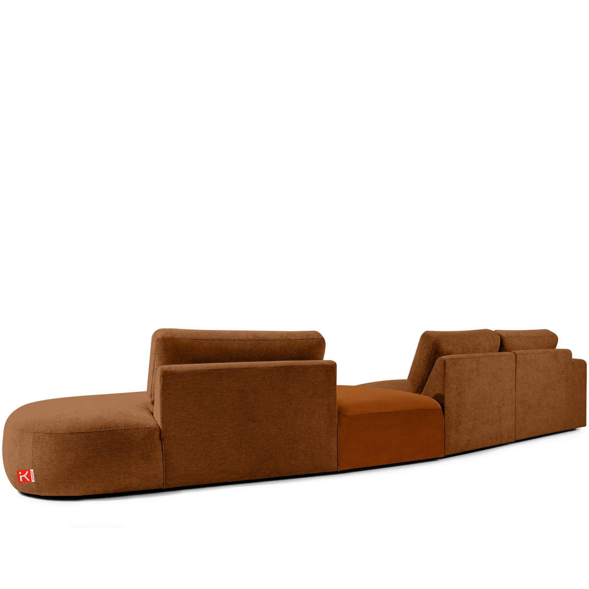 5-SITZER ECKSOFA ZUCCO Chenille rechts, Kupfer - Kupferfarben, Textil (430/84/105cm) - KONSIMO®