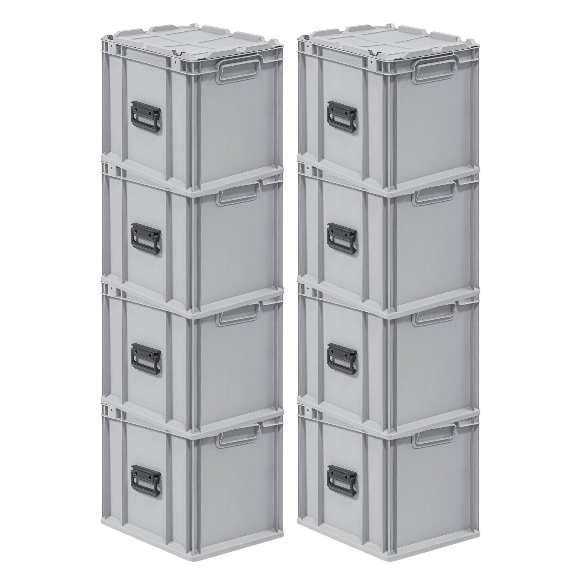 EUROBOX 8x Nextgen Portable 335x30x40cm 30 Liter - Grau, Kunststoff (30/33.5/40cm) - PROREGAL