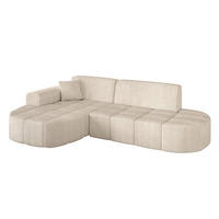 ECKSOFA Ottomane Links LIVO-L1 - 252x173x79,5 cm Beige - Beige, Holzwerkstoff/Textil (252/173cm) - ALTDECOR