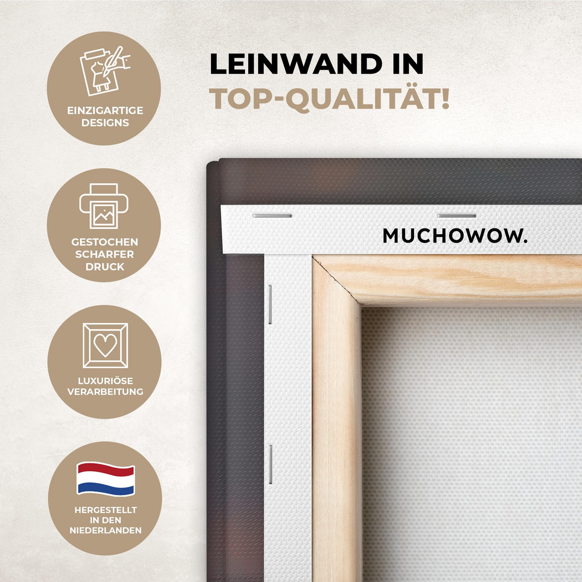 LEINWANDBILD Stillleben - Vase - Osterzweig Wandbilder 80x60 cm - Hellblau, Textil (80/60cm) - MuchoWow