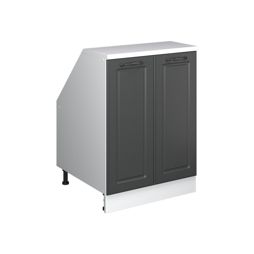 Vicco ŠIKMÁ SKŘÍŇ Rion Antracitový venkovský dům 60 x 81.6 cm se 2 dveřmi, korpus skříně hloubka 60 cm