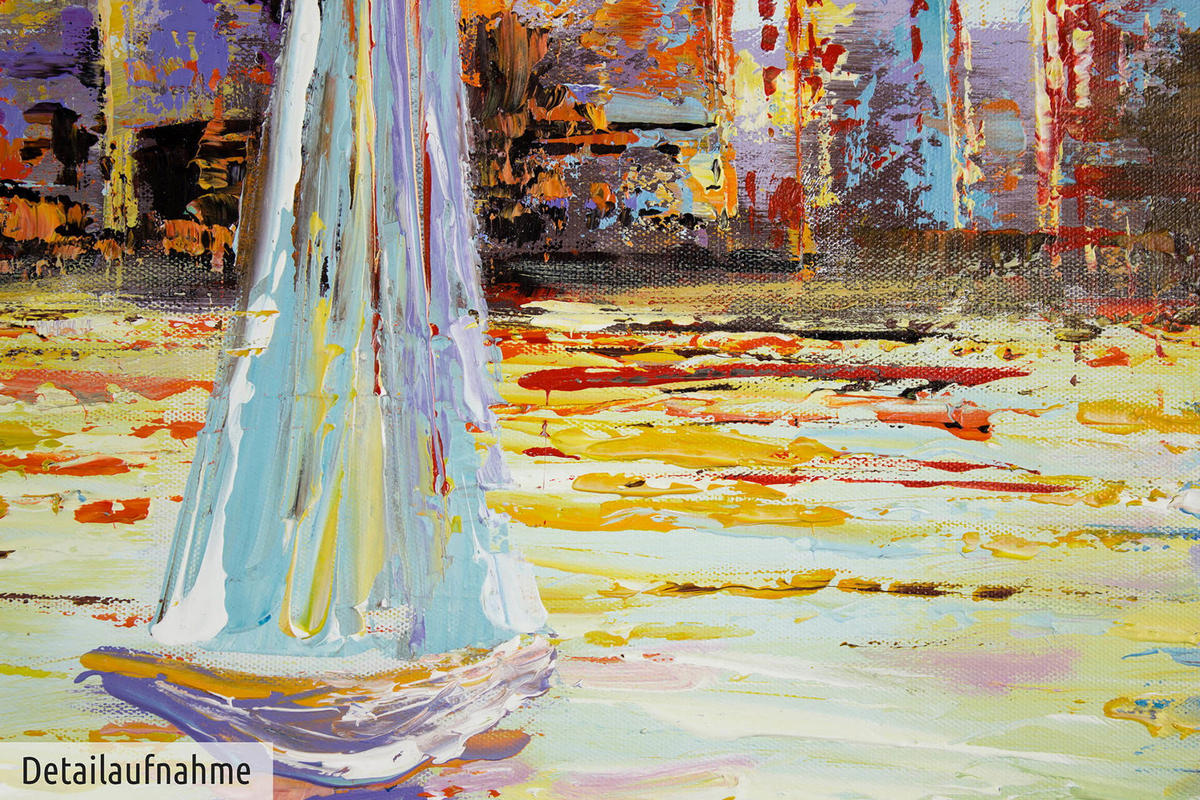 ÖLGEMÄLDE 120/60 cm - Multicolor, Holz/Textil (1.6/60cm) - KUNSTLOFT