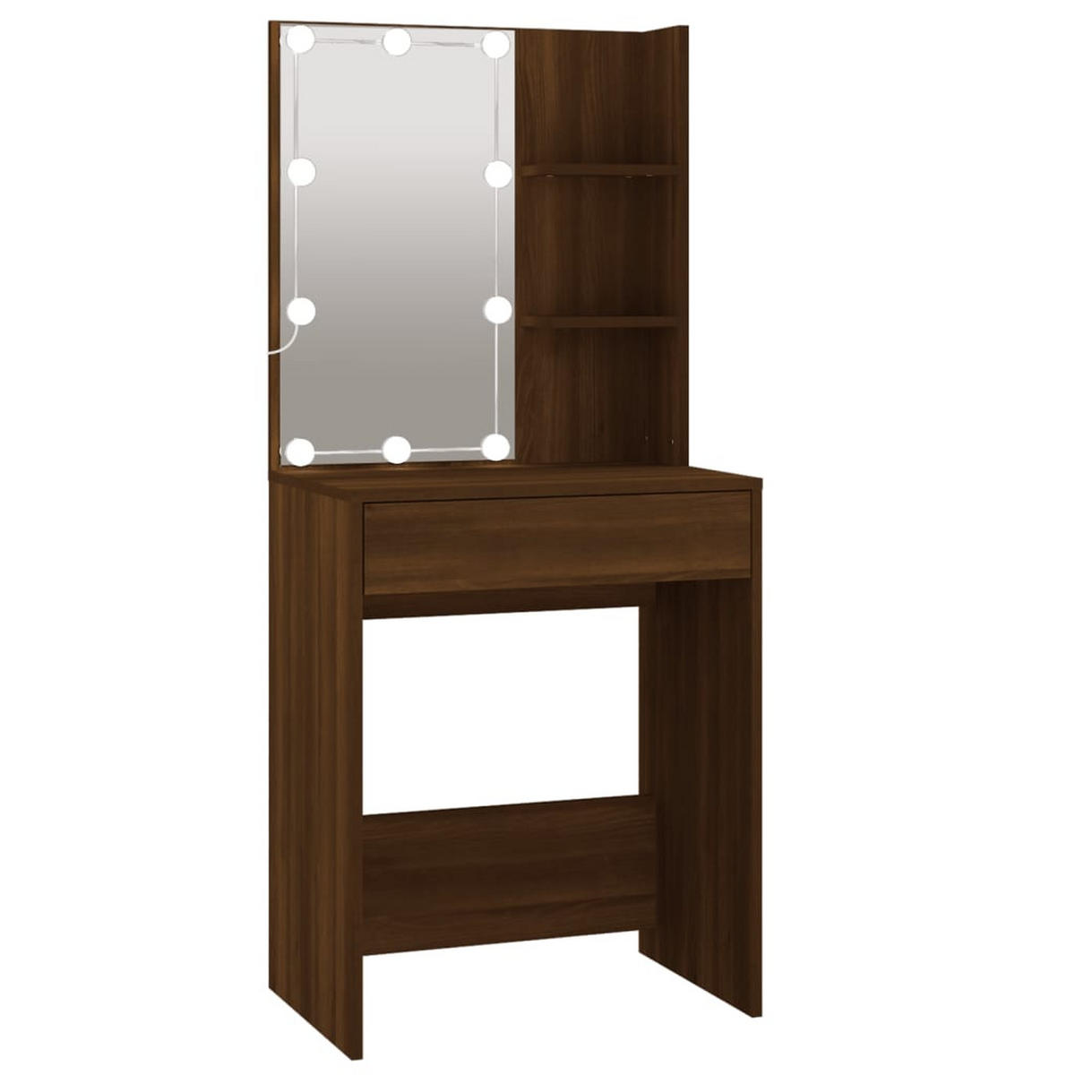 SCHMINKTISCH Cole 75/40/80 cm - Braun, Holzwerkstoff (75/80/40cm) - Nettlife