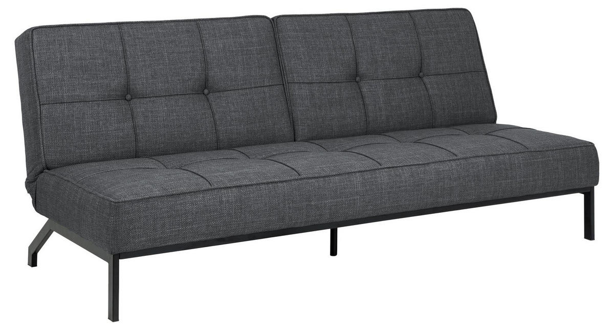SCHLAFSOFA grau - Grau, Holzwerkstoff (198/87/95cm) - ebuy24