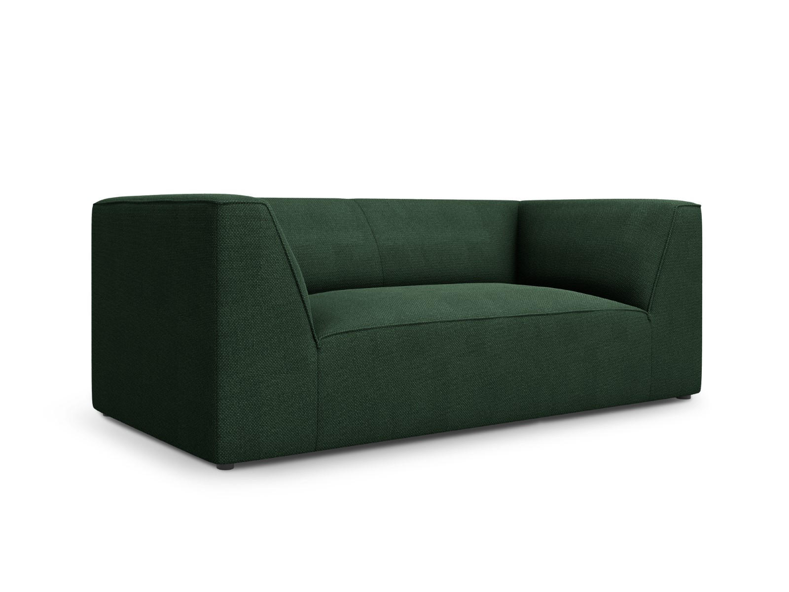 SOFA Ruby aus strukturiertem Stoff grün 2 Sitzplätze - Grün, Textil (174/69/93cm) - Micadoni