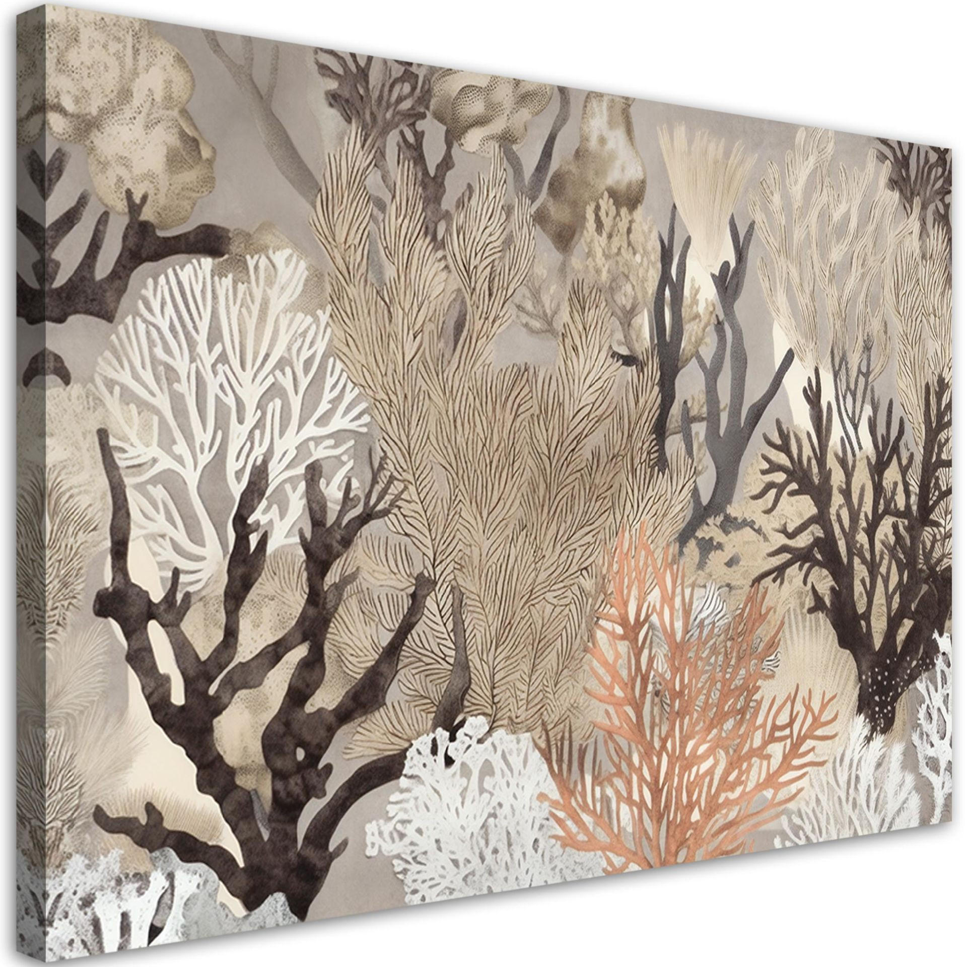 KUNSTDRUCK Beige 120/80 cm - Beige, Textil (120/80cm) - KUNSTLOFT