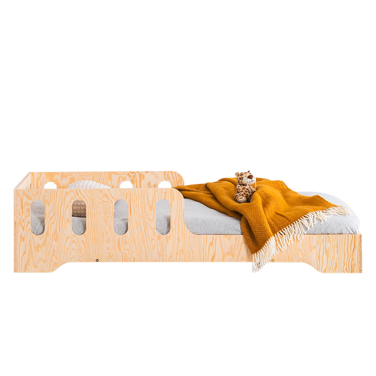 POSTEĽ 90/200 Tom Prírodné drevo - hnedá, drevo (90/200cm) - Petits-meubles