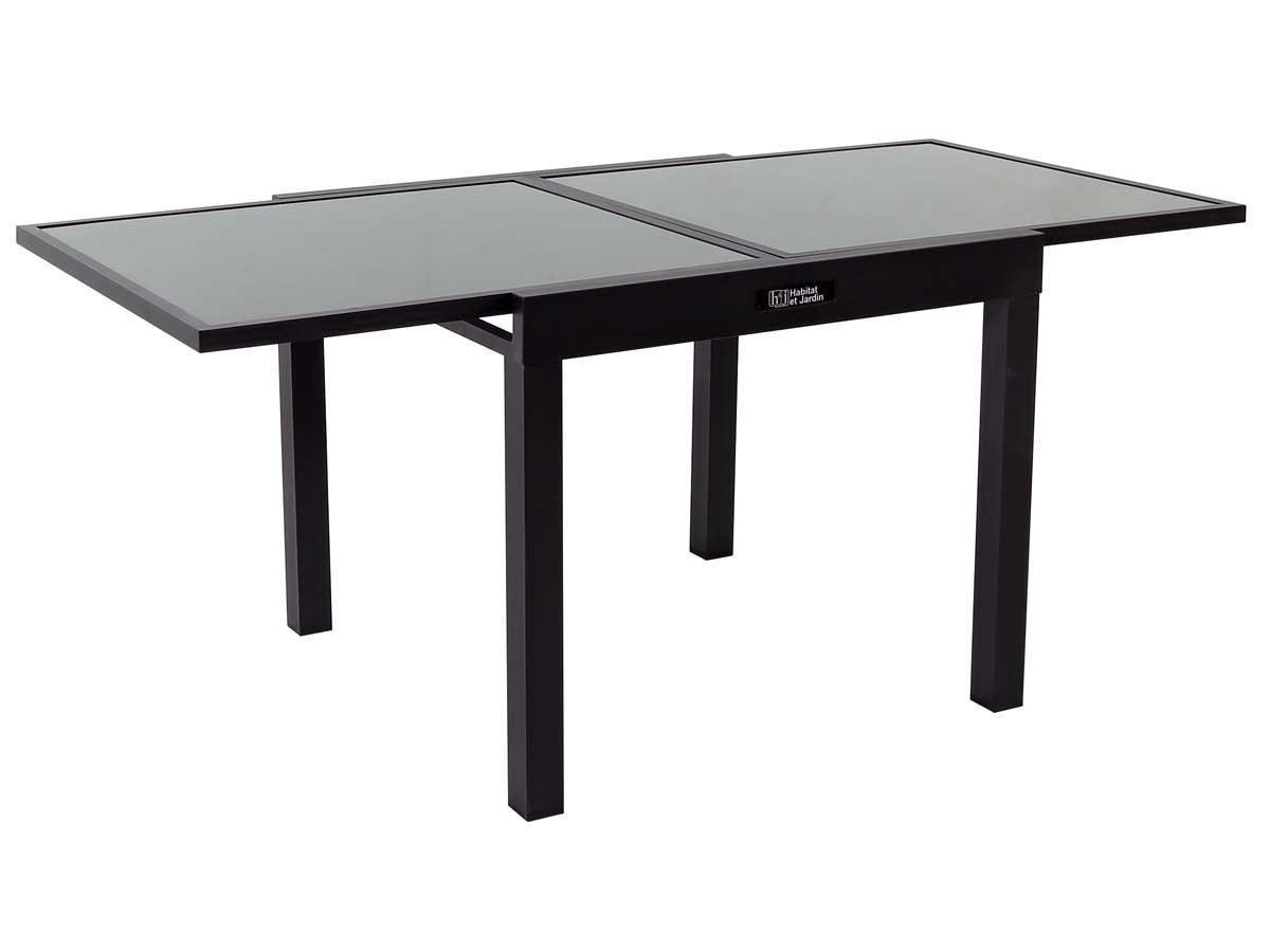 GARTENTISCH porto 8 Schwarz - Schwarz, Glas/Metall (90/180/75cm) - Habitat Garten