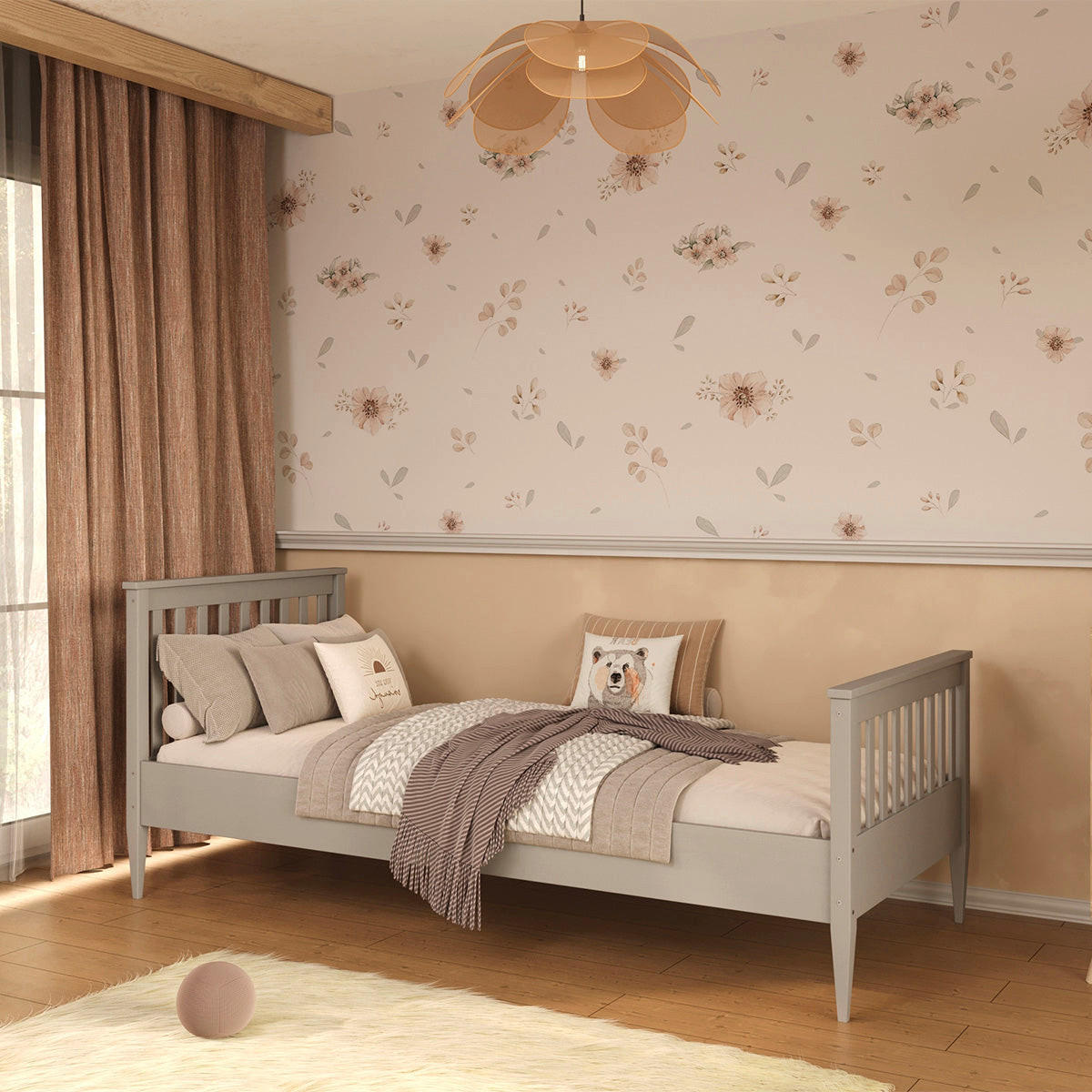 BETT 90/200 Ignas Grau - Grau, Holz (90/200cm) - Petits-meubles
