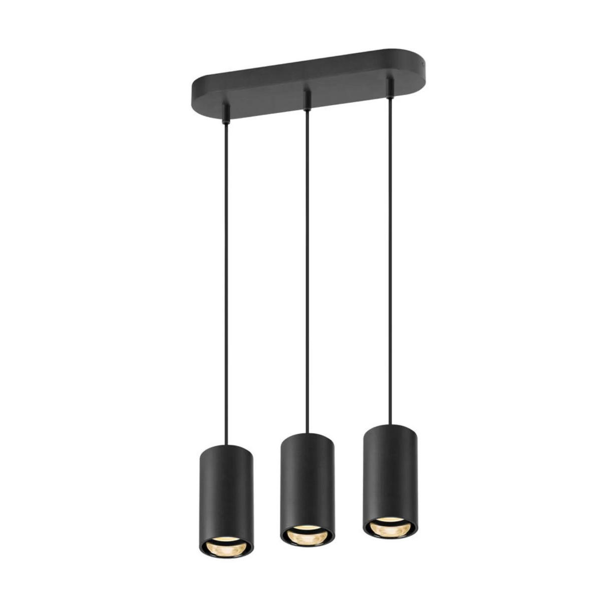PENDELLEUCHTE ASTO TUBE Schwarz - Schwarz, Metall (3.5/3.5/26.2cm) - SLV