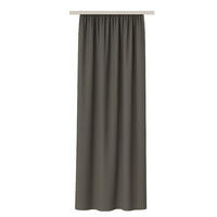 VORHANG Blickdicht ( 140x245cm ) mit Kräuselband / Universalband in Anthrazit - Anthrazit, Textil (140/245cm) - Bestlivings