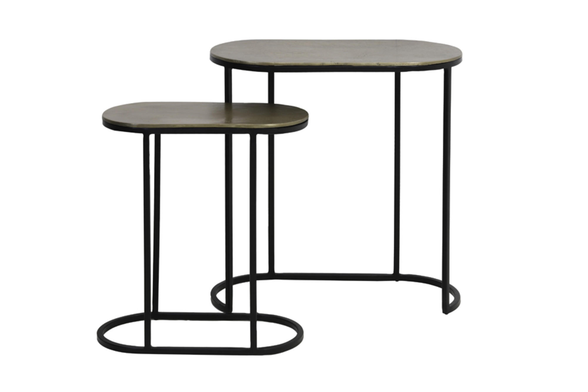 BEISTELLTISCH Bocov Bronze 53/26/53 cm 2er-Set - Bronzefarben, Metall (53/26/53cm) - Light & Living