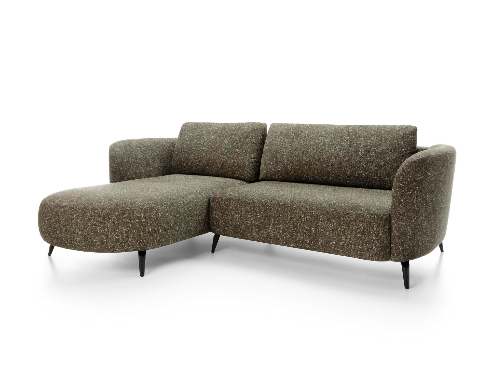 ECKSOFA AMALFI Grün 260x180x86 cm - Grün, Textil (260/180cm) - FURNLUX