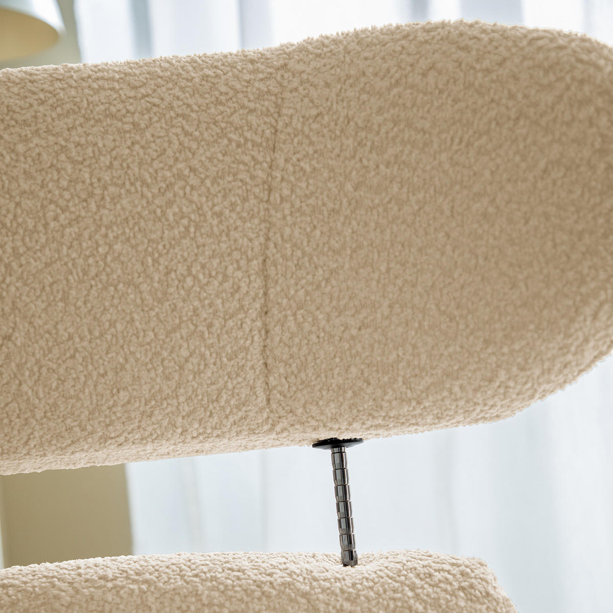 RELAXSESSEL - Beige, Textil/Metall (90/107/90cm) - home24