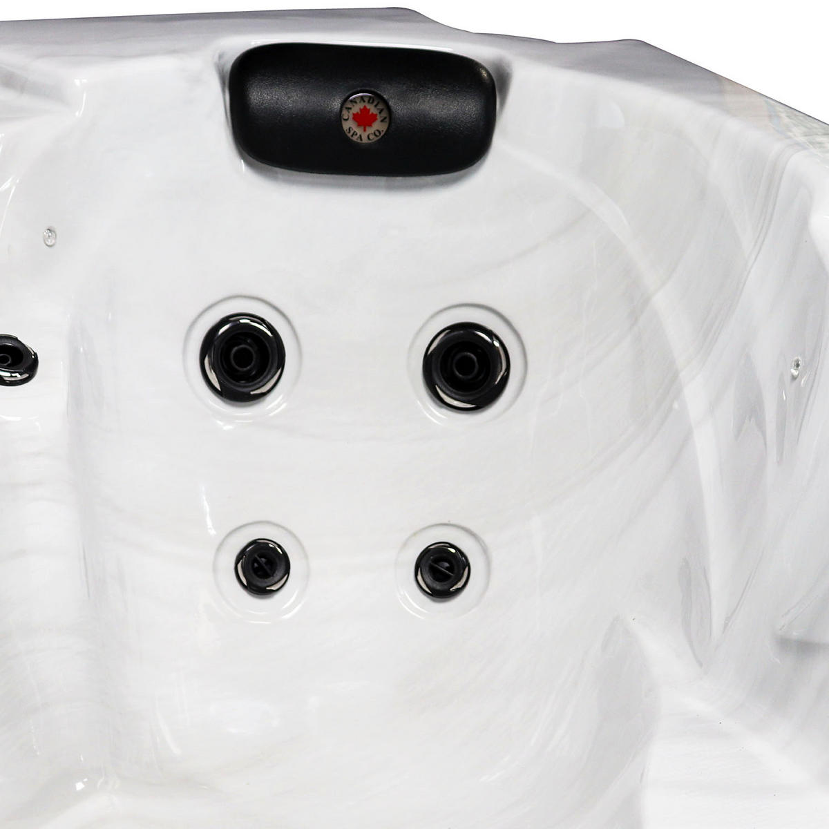 WHIRLPOOL Calgary UV Whirlpool - Weiß Hochglanz/Weiß, Kunststoff (150/78/213cm) - Canadian Spa Company
