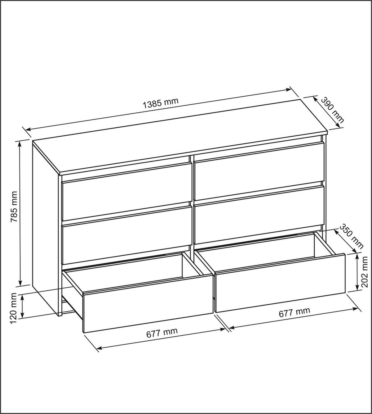 KOMMODE Weiß, Hochglanz 139/79/39 - Weiß Hochglanz/Weiß, Holzwerkstoff (139/79/39cm) - RAUMHIRSCH FURNITURE