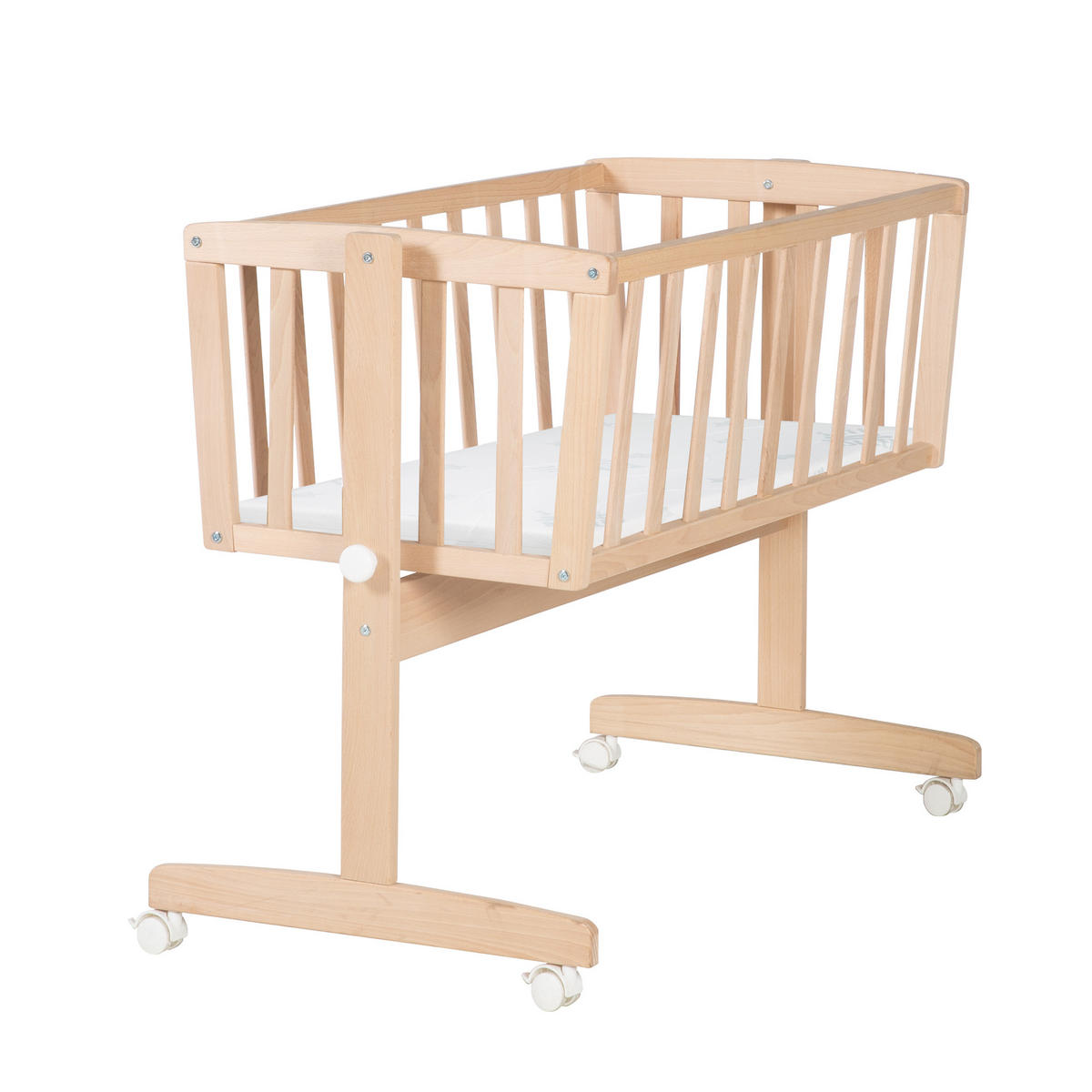 BABYWIEGENSETT Adam & Eule - Naturfarben, Holzwerkstoff/Textil (40/90cm) - Roba