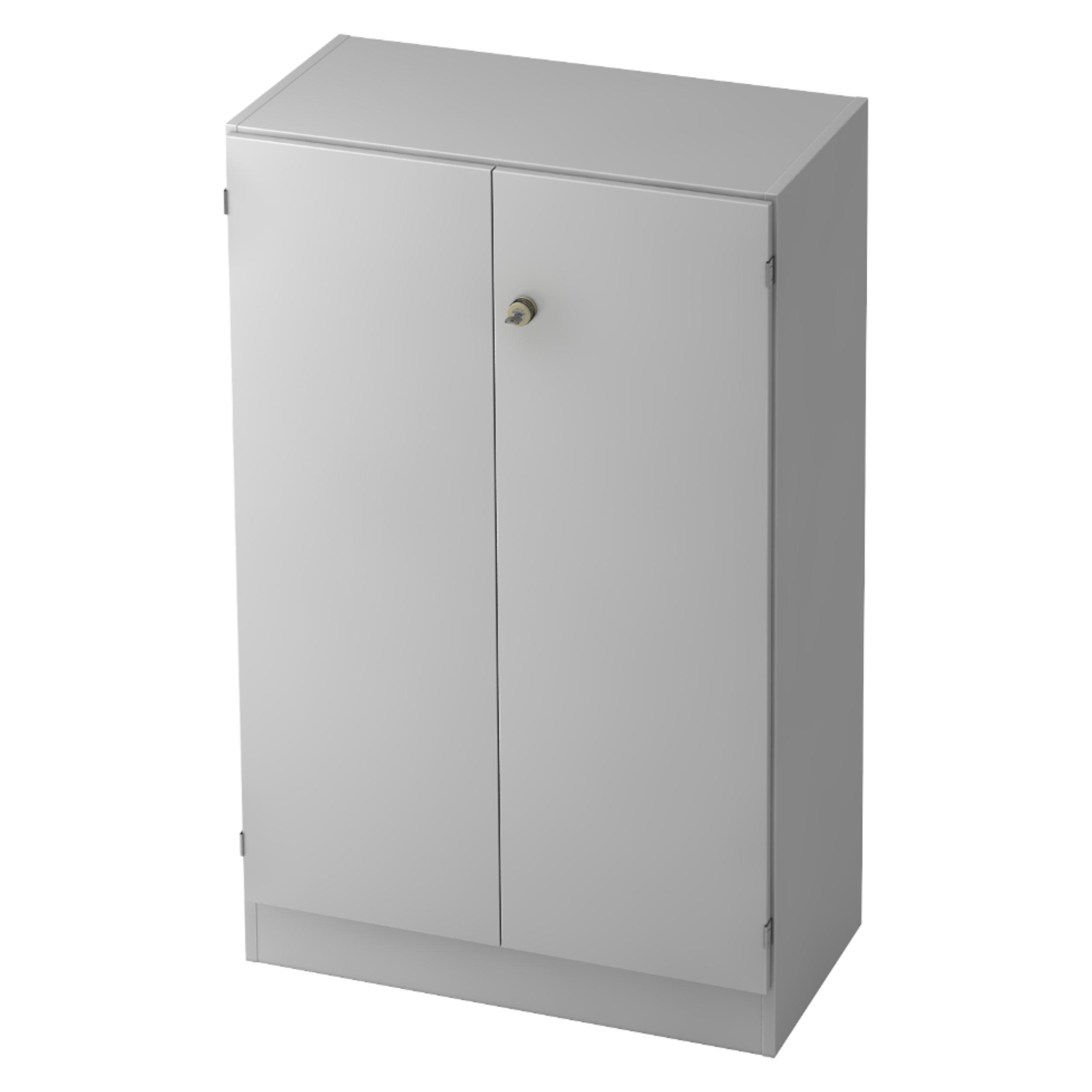 AKTENSCHRANK - 3 Ordnerhöhen 42/80/127 cm in Grau - Grau, Holzwerkstoff (80/127/42cm) - bümö