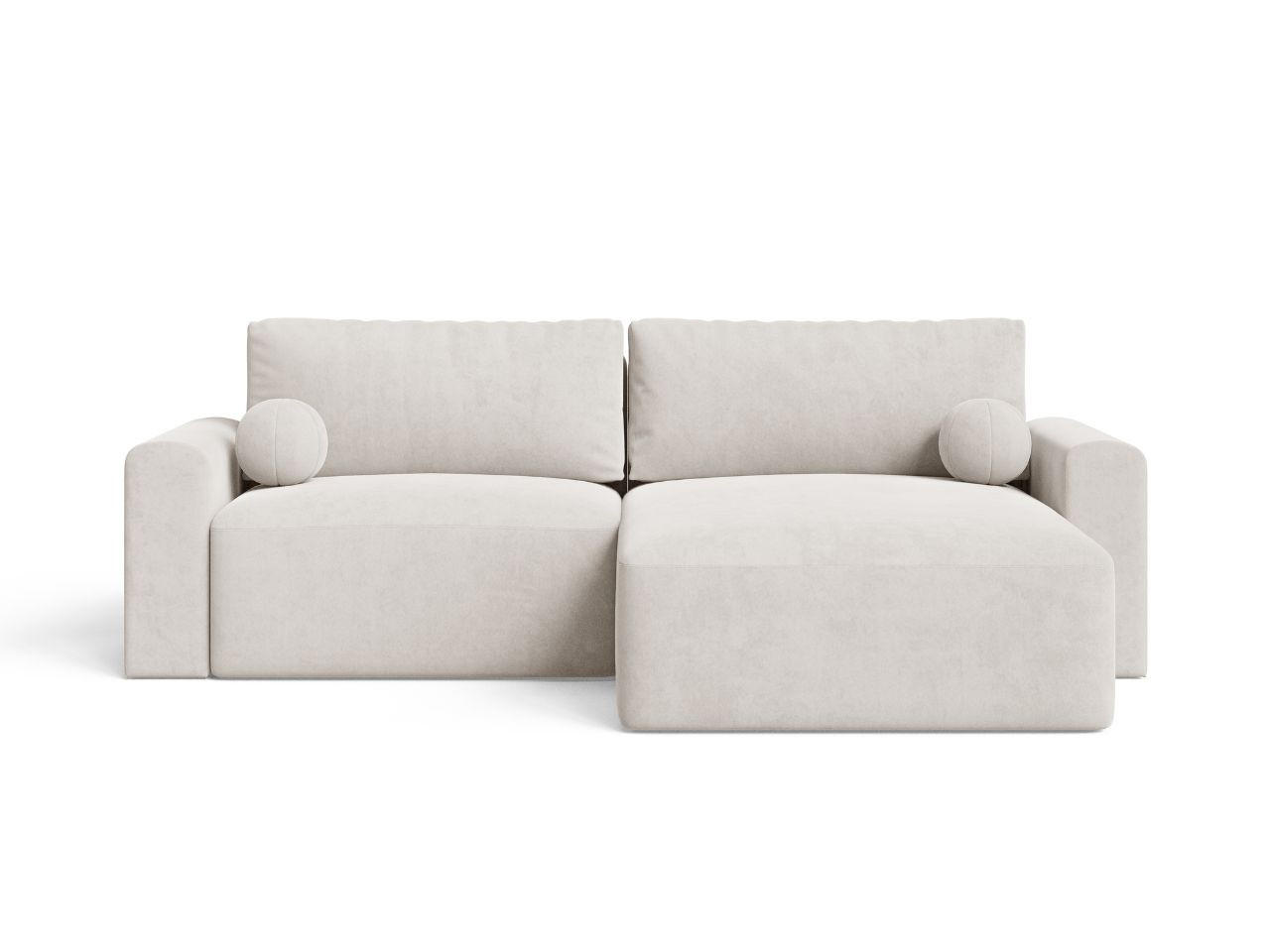 ECKSOFA Aurora Ecru - Beige, Holz/Textil (259/145cm) - Graingold