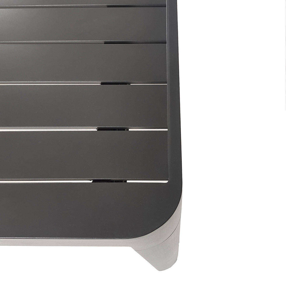 GARTENTISCH - Aluminium - Anthrazit - Ausziehbar - Anthrazit, Metall (100/180/75cm) - home24