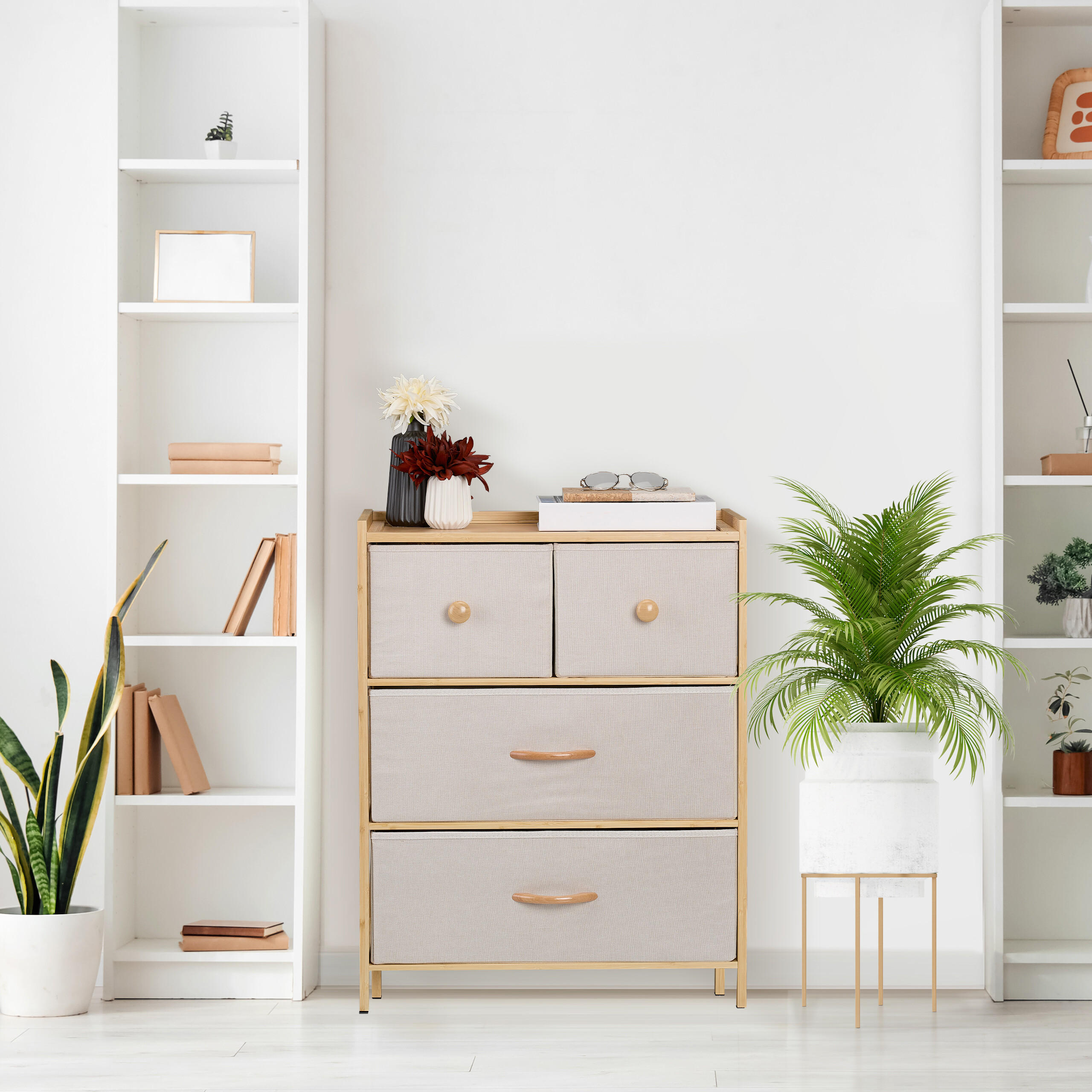 KOMMODE - Multicolor, Holz/Holzwerkstoff (57.5/73/30cm) - Relaxdays