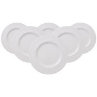 SPEISETELLER White Pearl weiß ø 27,5 cm 6er Set - Weiß, Keramik (27.5cm) - Villeroy & Boch