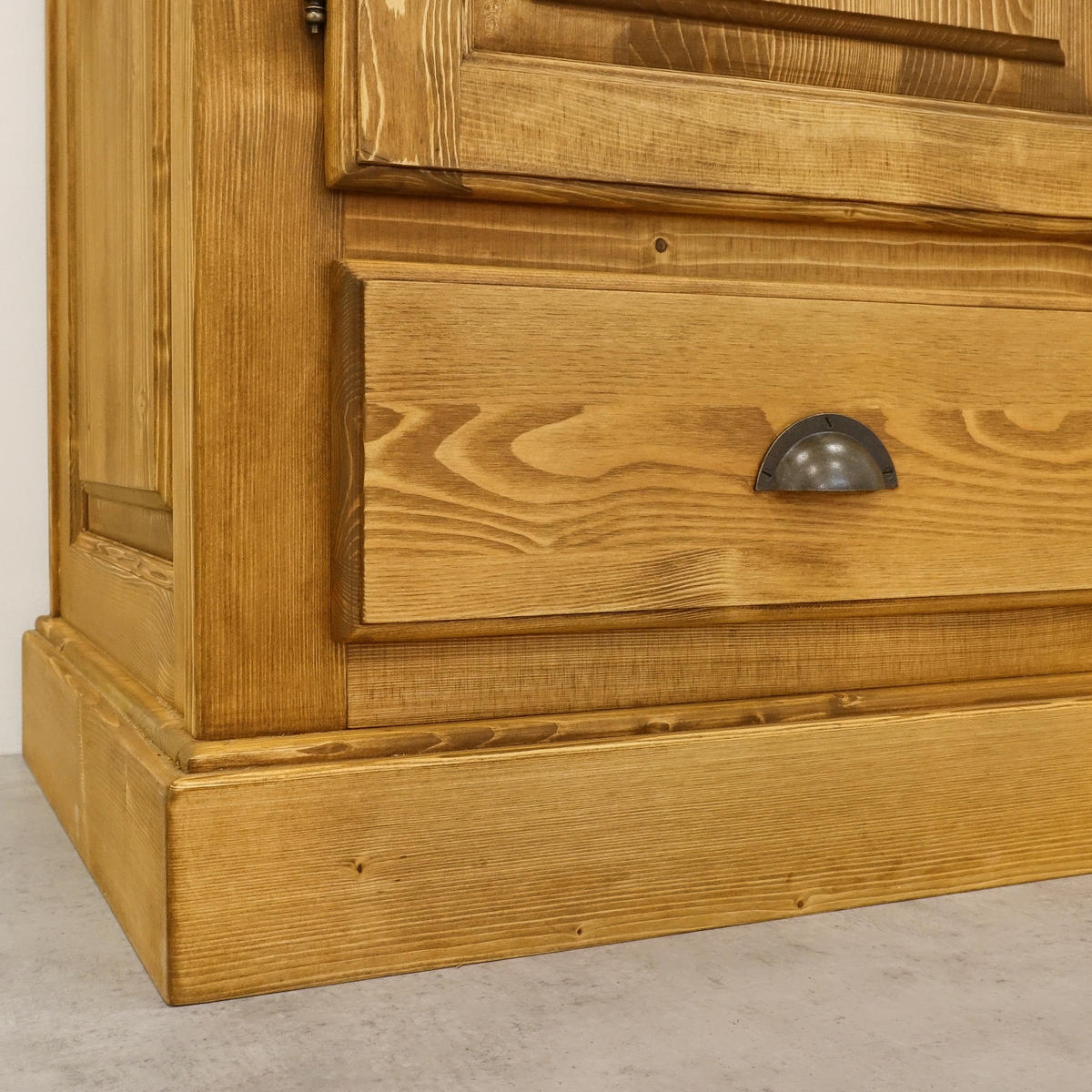 KLEIDERSCHRANK aus Massivholz CHARLOTTE 2 - Hellbraun, Holz (126/202/61cm) - Seart