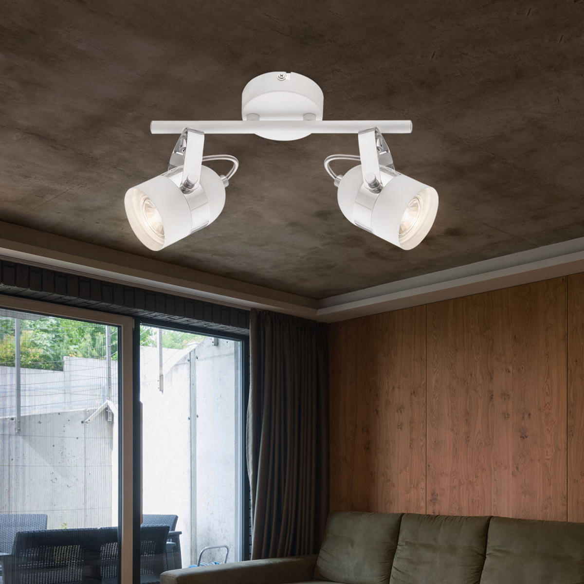 LED DECKENLEUCHTE CALGARY Weiß - Weiß, Metall (30/8.5/14.5cm)