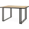 ESSTISCH Marina rechteckig ausziehbar, Craft Eiche 140-240/80/76 cm - Eiche Wotan/Schwarz, Holzwerkstoff/Metall (140/80/76cm) - WFL GROUP
