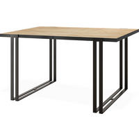 ESSTISCH Marina rechteckig ausziehbar, Craft Eiche 120-220/80/76 cm - Eiche Wotan/Schwarz, Holzwerkstoff/Metall (120/80/76cm) - WFL GROUP