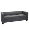 3ER SOFA Grau - Dunkelgrau/Grau, Textil (191/70/75cm) - MCW