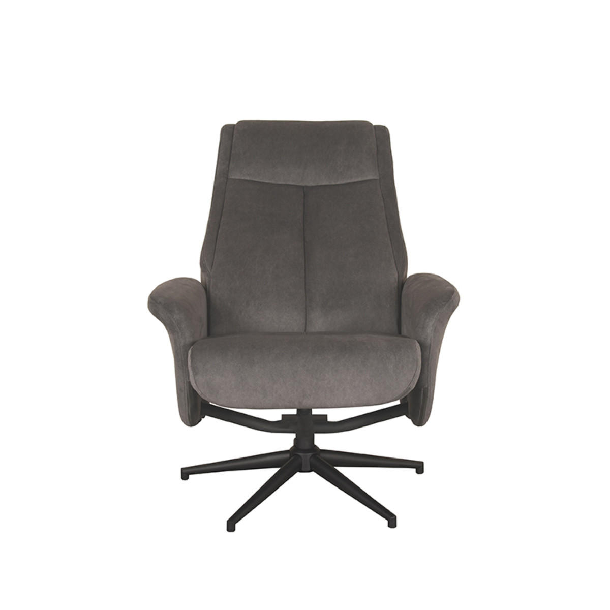 BERGEN Sessel Anthrazit 76/77/105 cm - Anthrazit, Textil (77/105/76cm) - LABEL51