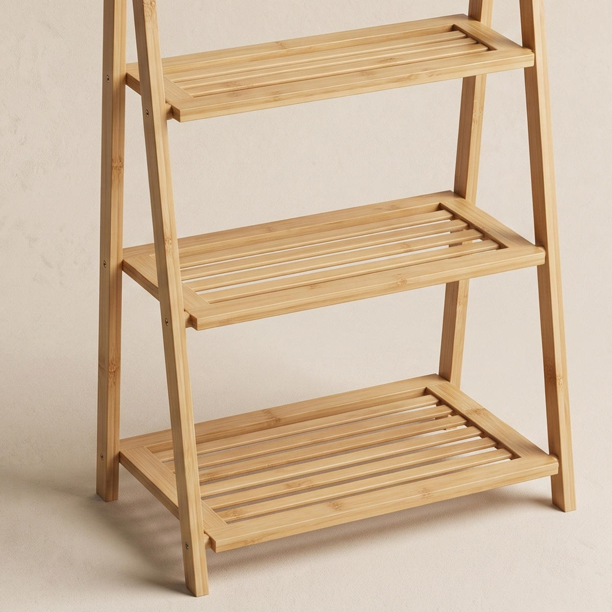 BAMBUSREGAL 53/30/153 cm - Beige, Naturmaterialen (30/153/53cm) - NUXIO