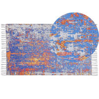 KURZFLOR-TEPPICH Acarlar 150/80 cm - Multicolor, Kunststoff (80/150cm) - Beliani