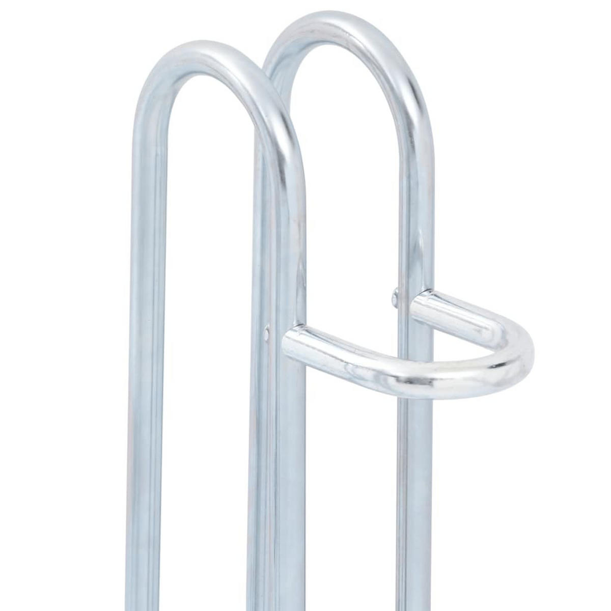 FAHRRADSTÄNDER Für 3 Fahrräder Freistehend Verzinkter Stahl - Silberfarben, Metall (40/73/73.5cm) - vidaXL