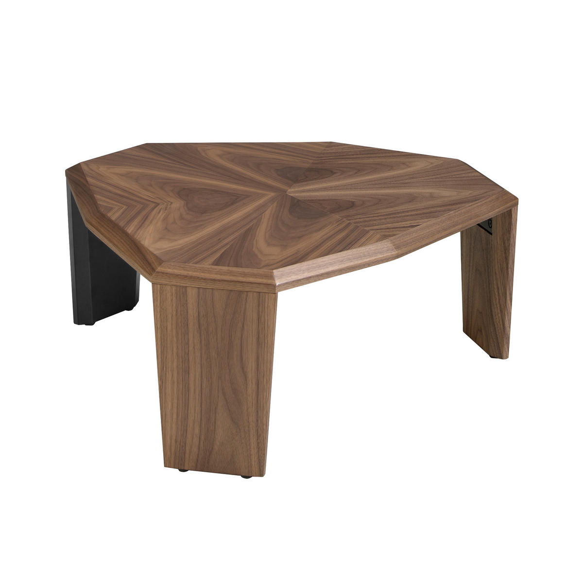 COUCHTISCH Walnuss Schwarz 78/68/32 cm - Walnussfarben/Schwarz, Holz (68/78/32cm) - ANGEL CERDA