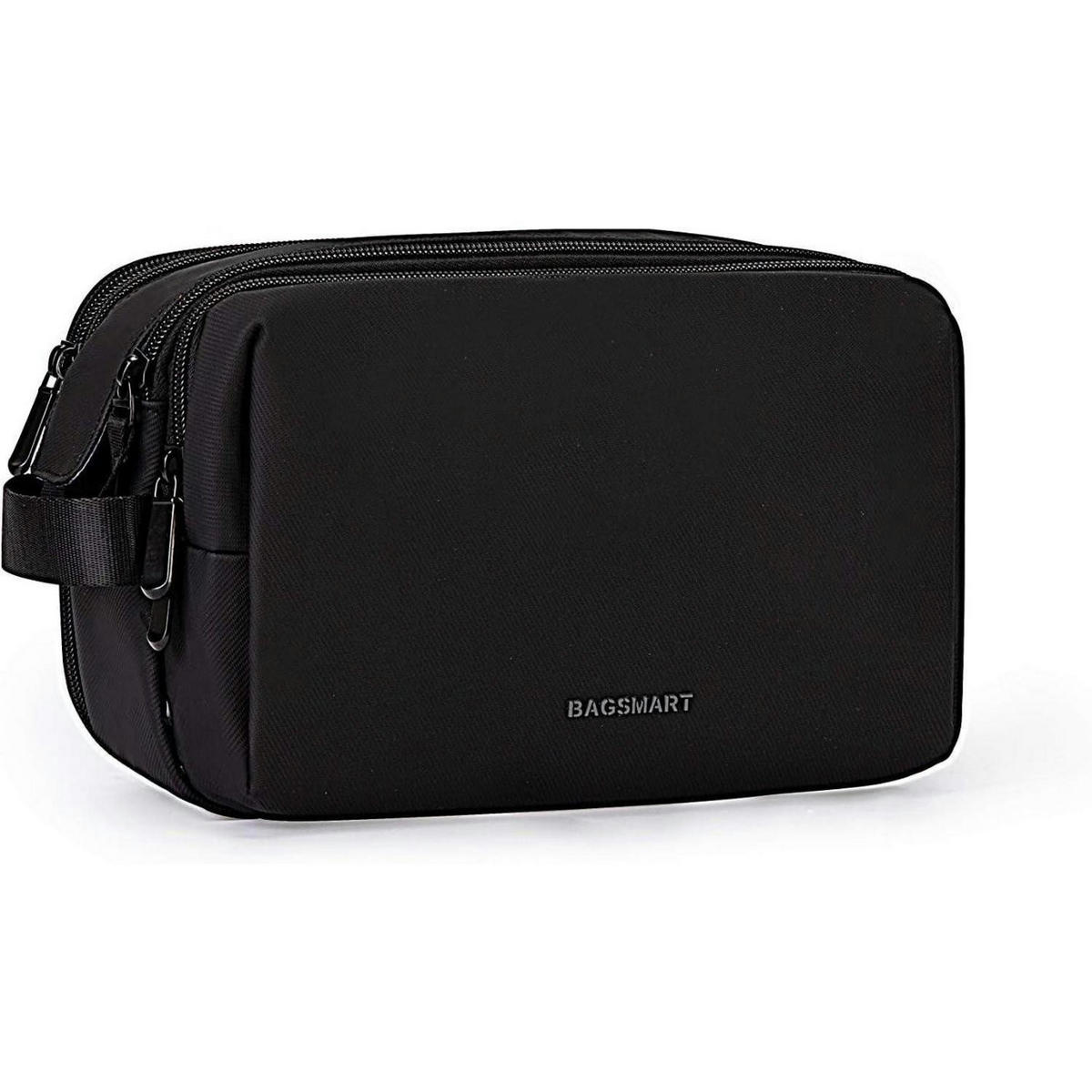 KULTURTASCHE Schwarz 25 x 14 x 15 cm - Schwarz, Kunststoff (13/16/26cm)