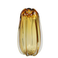 VASE Murela Orange Ø21/38 cm - Orange, Glas (21/38cm) - Light & Living