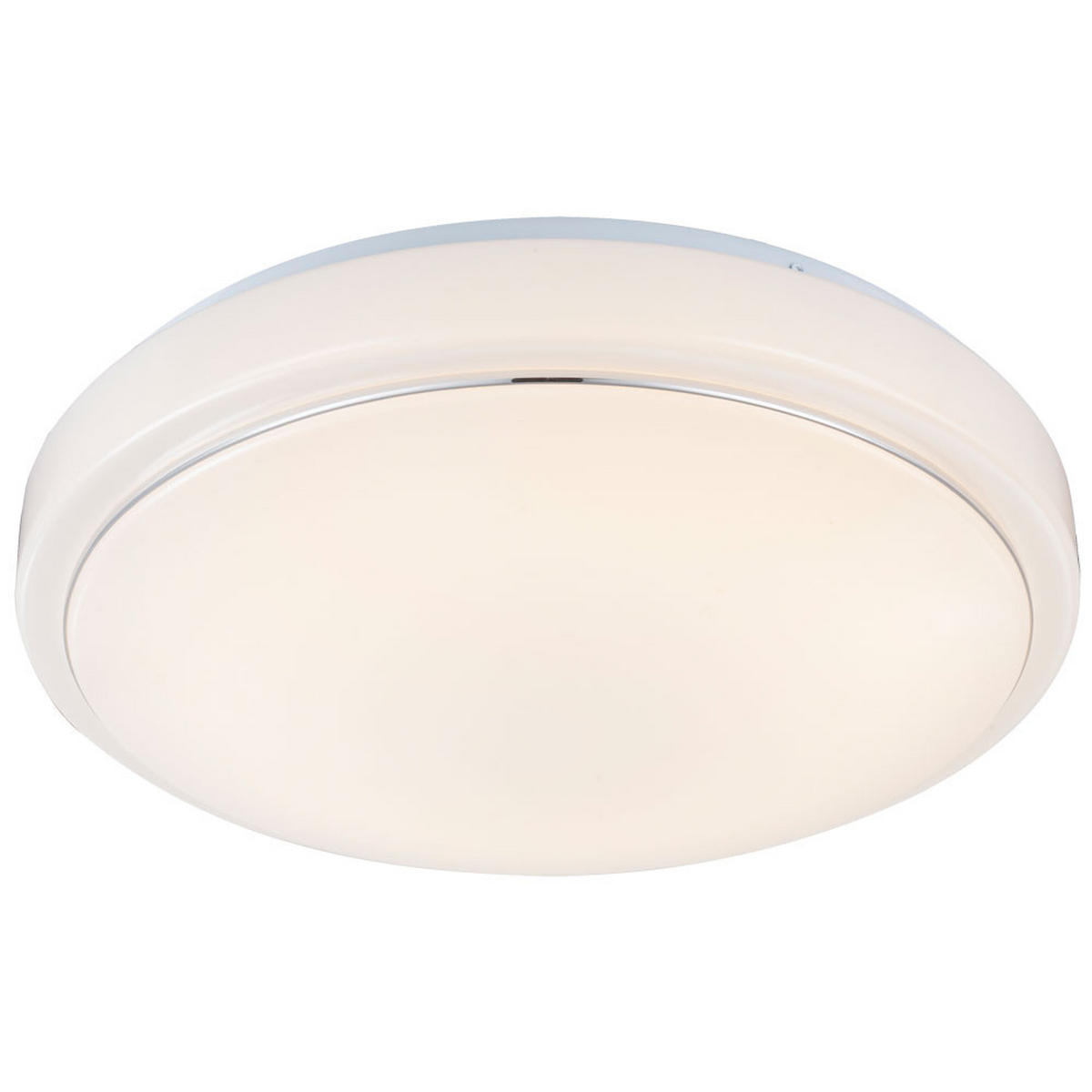 LED DECKENLEUCHTE Tamina Weiß Opal - Weiß, Metall (33/33/10cm) - Globo Lighting