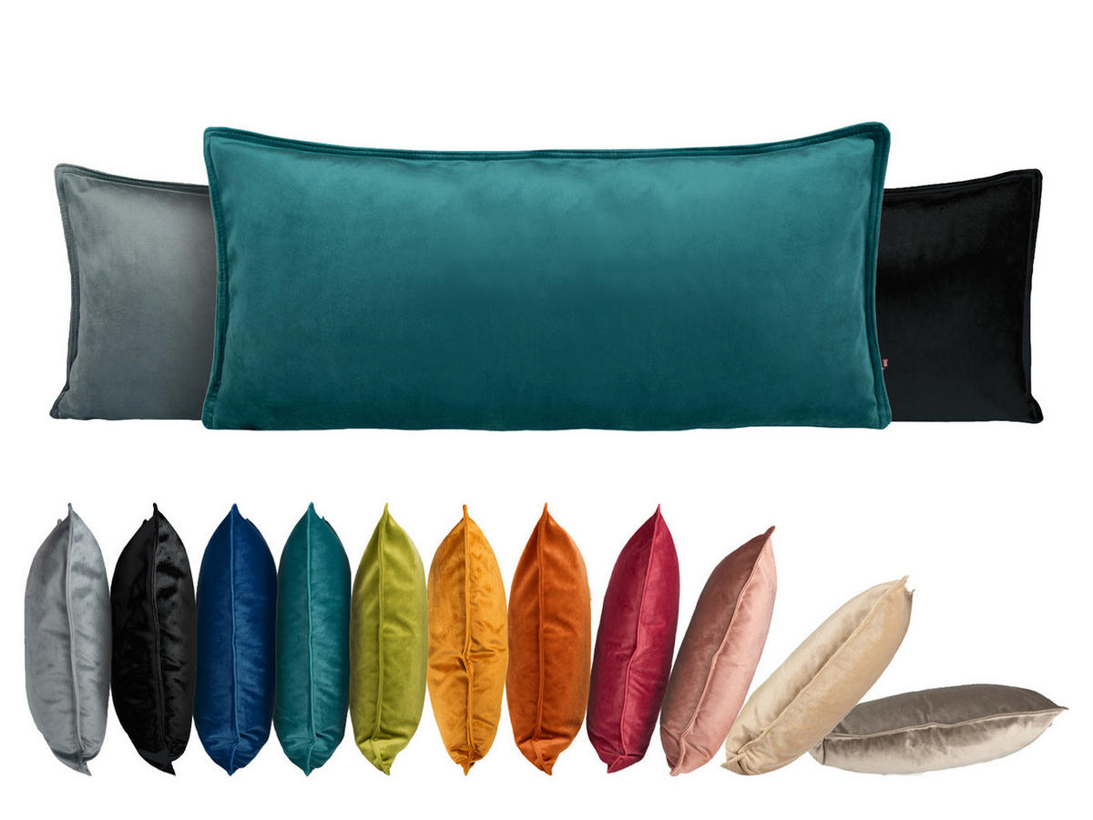 KISSENHÜLLE Samt&Sonders rost-orange 30/70 cm - Dunkelorange, Textil (30/70cm) - beties Heimtextil