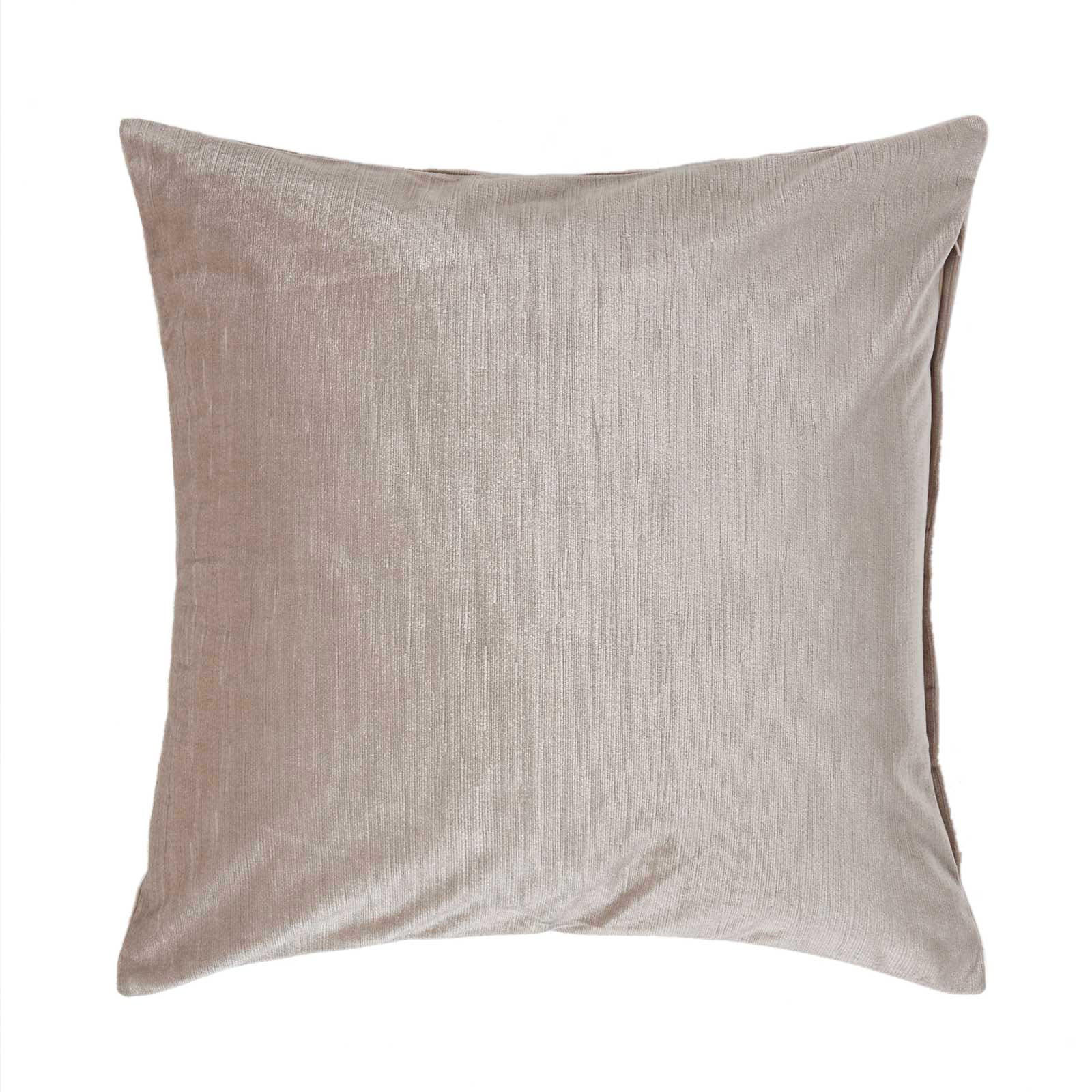 KISSENHÜLLE Samt champagner 45/45 cm - Champagner, Textil (45/45cm) - Homescapes