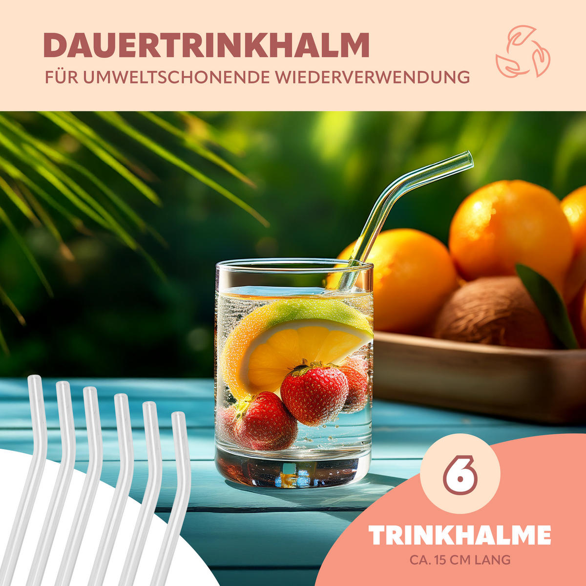 GLAS-TRINKHALME, transparent - Transparent, Glas (0.8/15cm) - bremermann