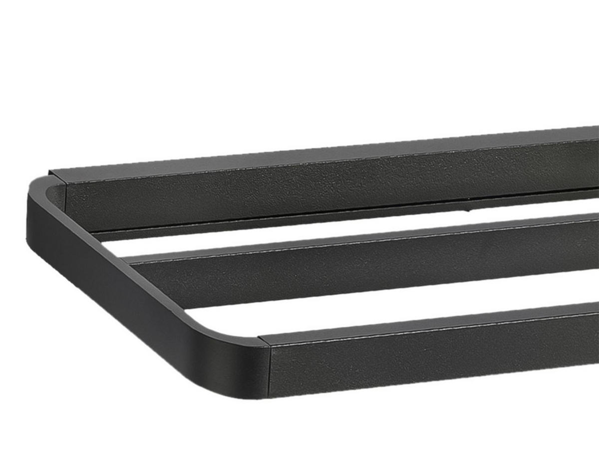 HANDTUCHHALTER Rim schwarz 44x12cm - Schwarz, Metall (44/2/12cm) - Zone Denmark