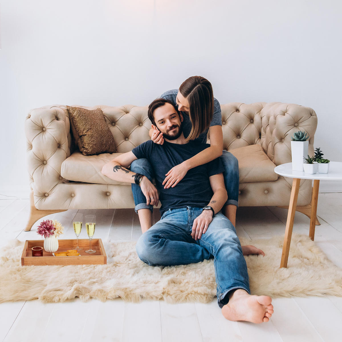 SERVIERTABLETT - Hellbraun, Holz/Holzwerkstoff (46/5/31cm) - Relaxdays