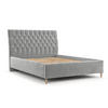 POLSTERBETT Lira 160/200 cm Hellgrau im Lotta Stoff - Hellgrau/Naturfarben, Holz/Holzwerkstoff (160/200cm) - AltaBeds