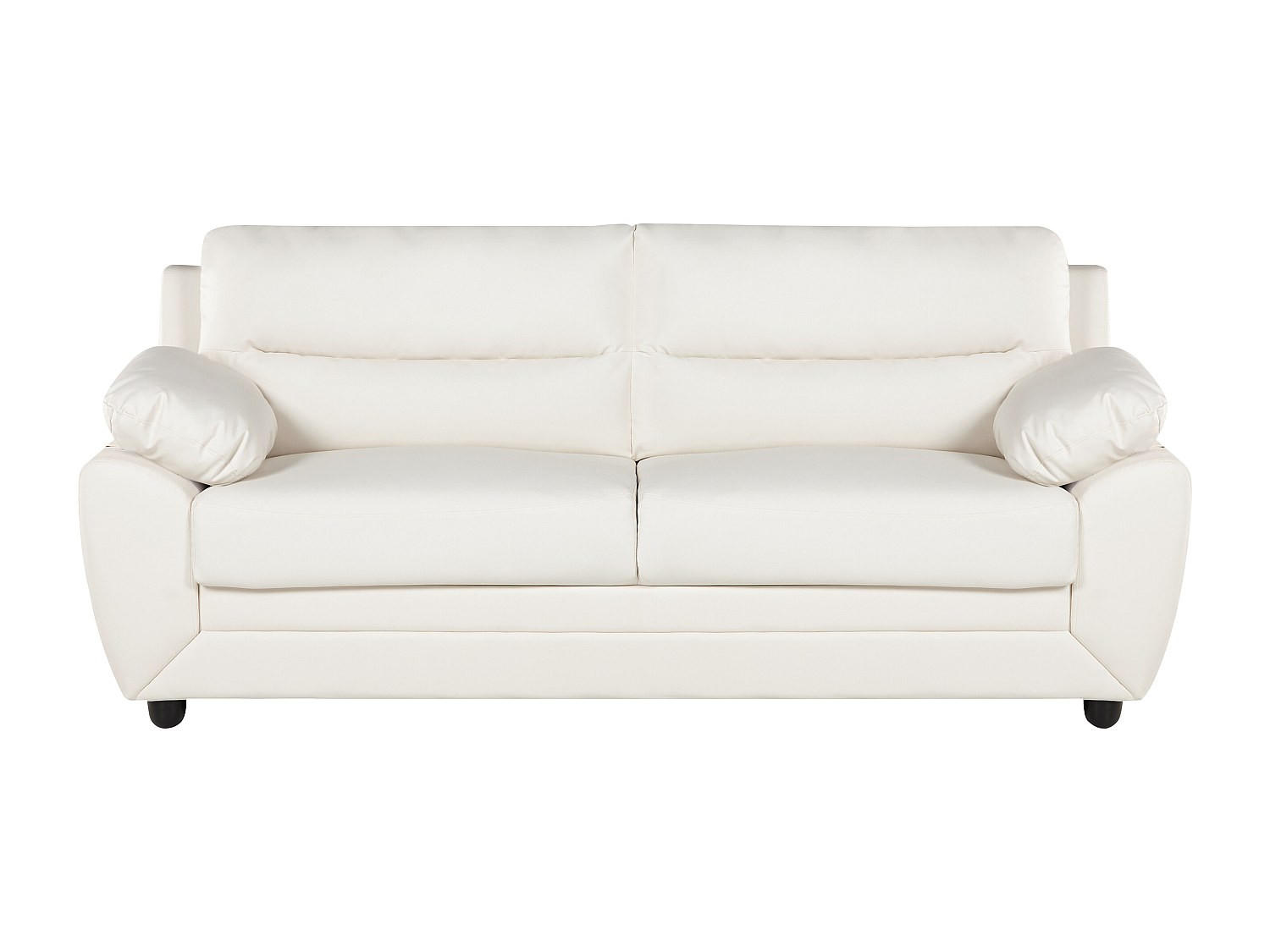 SOFA ohne Schlafmöglichkeit - 3 Personen - Kunstleder - Weiß - - Weiß, Leder (201/88/82cm) - Vente-Unique