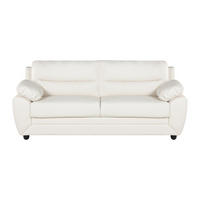 SOFA ohne Schlafmöglichkeit - 3 Personen - Kunstleder - Weiß - - Weiß, Leder (201/88/82cm) - Vente-Unique