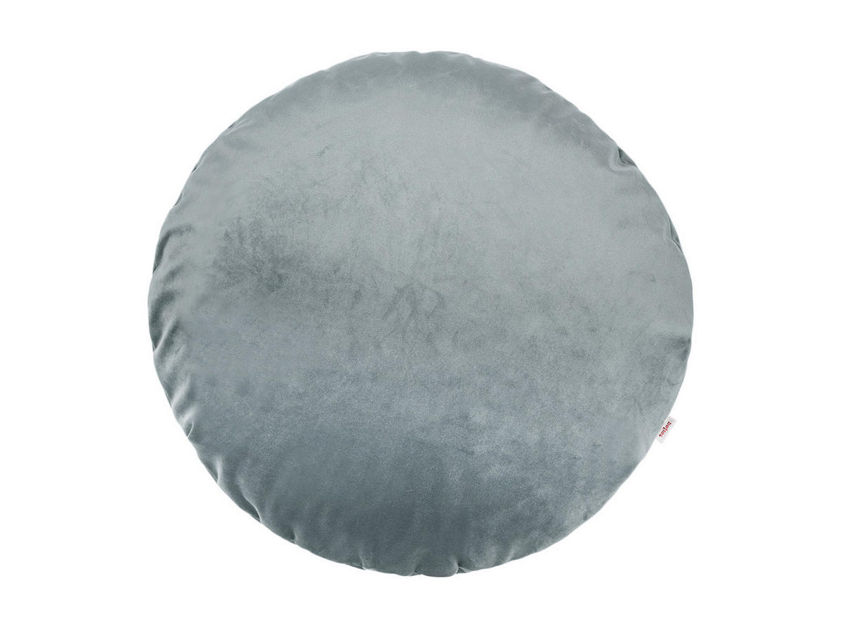 KISSENHÜLLE Rund Samt&Sonders stein-grau 60 cm Ø - Grau, Textil (60/60cm) - beties Heimtextil