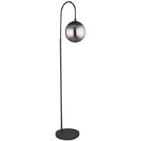 LED STEHLEUCHTE Metall Grau Rauchoptik - Grau, Glas (39/25/150cm) - Globo Lighting
